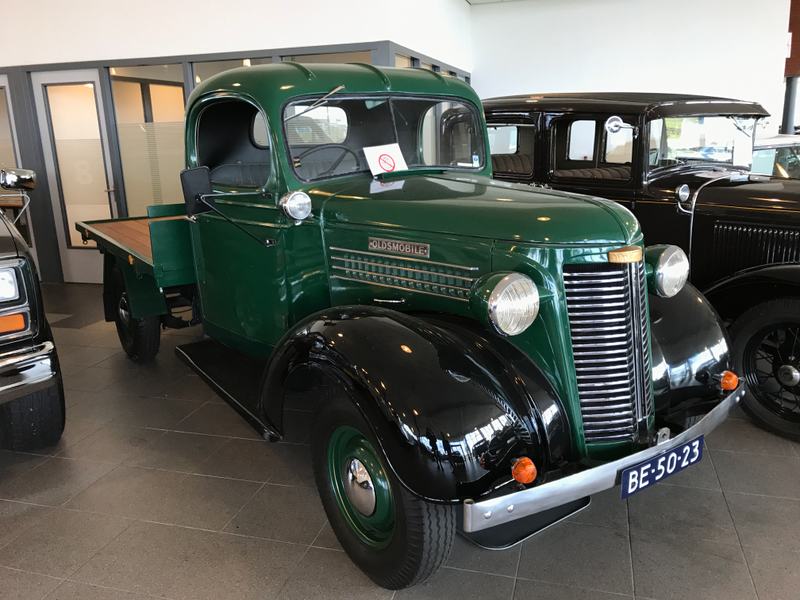 This is one I had never seen before. A 1938 Oldsmobile pickup. And it really is an Oldsmobile. It’s basically a GMC pickup of the era, but badged as an Olds for export. They were built from ‘36 until around 1940 and I don’t believe Oldsmobile sold any trucks in America.